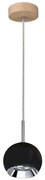 Spot-Light 5143174 - LED Luster na lanku BALL WOOD 1xGU10/5W/230V matný dub