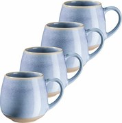 Mäser Súprava veľkých hrnčekov 4 ks AQUATA – 500 ml, modrá, 500 ml