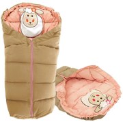 Tutumi Tutumi, detský spací vak 90x47 cm 4v1, hnedá-ružová, NAZ-08528