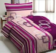 Obliečky Katrin fialové Bavlna 70×90 140x200 cm