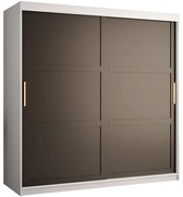 Skriňa Amiro 1 180 biely/čierny