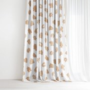 Goldea vianočný dekoračný záves - perníčky 140x150 cm