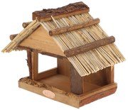 Kŕmidlo pre vtáky Wood, 22,5x27,5x17,5 cm, drevo, hnedá