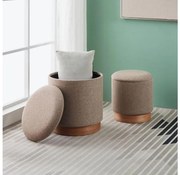 Eglo 424034 - SADA 2x Taburet MASHIKE pr. 30,5/37 cm hnedá