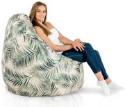 INTERMEDIC Sedací vak BAG Sako Design Botanic – 300 L, polyester, motív listy Veľkosť: XXL