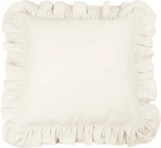 Vankúš s volánikmi vanilka 45cm
