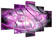 Obraz krásnej fialovej abstrakcie (150x105 cm)