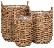 Obaly na kvetináče z morskej trávy v súprave 3 ks ø 31 cm Hue – House Nordic