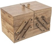 Orion Drevená kazeta na šitie Mango rozkladacia 30,5 x 20 x 21 cm