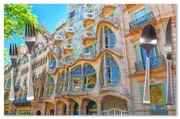 Sablio Prestieranie Barcelona Gaudi Casa Batllo 2: 40x30cm