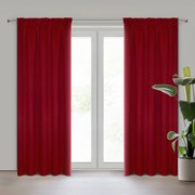 ZATEMŇOVACÍ ZÁVES NA PÁSKE ADLEY 135X270 CM ČERVENÁ