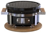 Prenosný japonský gril Hibachi 11", priemer roštu 24 cm, čierny