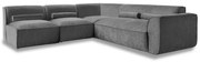 Sivá rohová pohovka (ľavý roh) Flex Felix – Miuform
