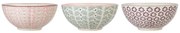 Súprava 3 kameninových misiek Bloomingville Maya, ø 16,5 cm