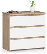 Komoda CL3 60 cm dub sonoma/biela
