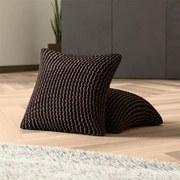 Bielastické poťahy COSTINA tabaková obliečky na vankúšiky 2 ks (40 x 40 cm)