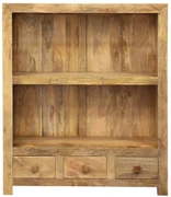 furniture-nabytek.cz - Knižnica z masívu 100x120x35 z dreva mango