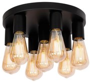 Bodové svietidlo FILO 7xE27/60W/230V čierna