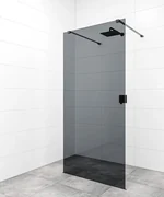 Sprchová zástena Walk-in 80 cm SAT vo farbe profilu čierna SATBWI80KSZAVC