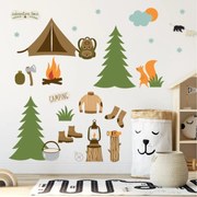 Samolepky na stenu - Kemping