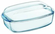 Pyrex Sklenená zapekacia misa s vekom, 4,5 l