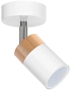 Bodové svietidlo JOKER WHITE WOOD 1xGU10/8W/230V