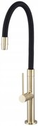 Gamma Flex Slim, vysoká kuchynská batéria s elastickým ramenom h-480 mm, čierna-zlatá, GMA-BFXSL-GD