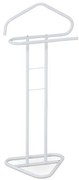 Moderný kovový nemý sluha Autronic 81119 WT – biely matný, 108 cm