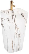 Rea Aris, voľne stojace umývadlo 440x375x830mm, imitácia mramoru, REA-U6906