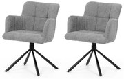 Sada jedálenských stoličiek s vratným mechanizmomDCH-T1122 GREY2, 2 ks