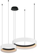 Závesné LED svietidlo Orbita, 2x LED 72w, 4000k, w/b