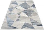 Koberec ASTHANE svetlý sivý / tmavý modrý E455A