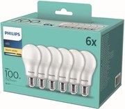 Philips 8718699775568 LED žiarovka E27 13W/100W 1521lm A60 2700K 6-set