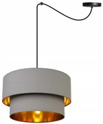 Závesné svietidlo Mediolan Spider, 1x textilné tienidlo (výber zo 6 farieb), (výber z 3 farieb konštrukcie), (fi45cm), g