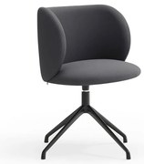 Tmavosivé čalúnené jedálenské kreslo Mogi – Teulat