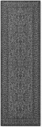 NORTHRUGS, Behúň Duet Kona 106248 Black/White - na von aj na doma, 80x250, čiernobiela, chodba / predsieň