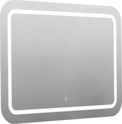 Zaoblené zrkadlo 100x70 cm s LED osvetlením, topná fólia, senzor s nastaviteľnou teplotou 2700-6500K, IP44 ZIL10070KTLEDS