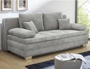 Rozkladacia pohovka Lindau, svetlo šedá látka%