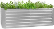Blumfeldt High Grow Straight, vyvýšený záhon, 200 x 60 x 100 cm, 1200 l, oceľ