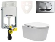 Cenovo zvýhodnený závesný WC set Geberit na zamurovanie + WC SAT Brevis SIKOGE1W71