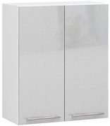 Horná kuchynská skrinka OLIWIA W 60 H720 biela / metalická, lesk