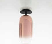 Stropné svietidlo Artemide Gople čierna/meď, fúkané sklo, E27, 20W