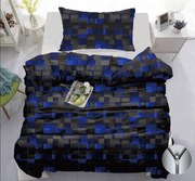 Bavlnené obliečky GRAPHIO modré Rozmer obliečky: 70 x 90 cm | 140 x 200 cm