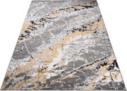 TA Koberec Q543B WHITE MAYA PP EYM Sivý Obdĺžnikový Rozmer: 120x170 cm