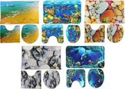 MAKRO - Predložky do kúpeľne a WC a návlek na wc poklop, rôzne dekory