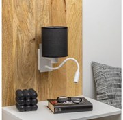 Brilagi - LED Nástenná lampa NUBILA 1xE27/25W/230V + LED/3W biela/čierna