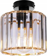 Stropné svietidlo HOLDI 2, 1x priehľadné krištáľové tienidlo, G