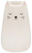 Krémovobiela váza z dolomitu (výška 10,5 cm) Cat – Sass &amp; Belle