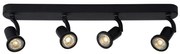 Lucide 11903/20/30 - LED bodové svietidlo JASTER-LED 4xGU10/5W/230V čierne