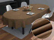 Biante Oválny obrus/imitácia brúsenej kože Alcantara ALC-015 Svetlo hnedý 50x100 cm